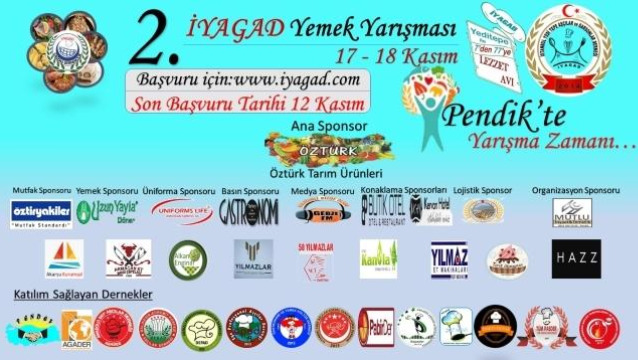 2. İYAGAD Ulusal Yemek Yarışması’na başvurular devam ediyor