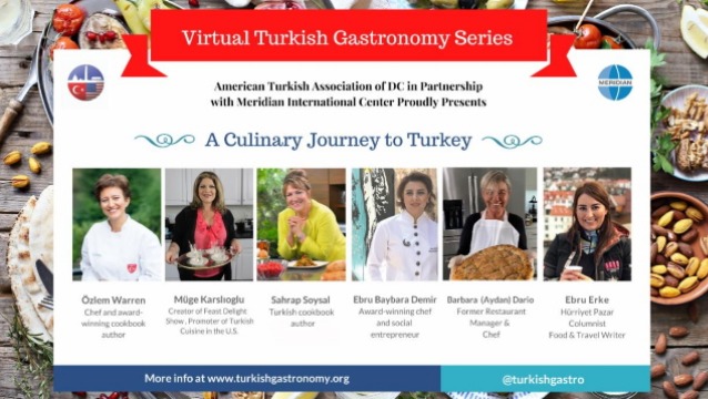 ATA-DC Türk gastronomisini Amerikalılara sanal etkinliklerle tanıtacak