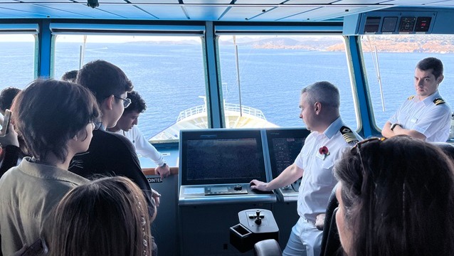 Bodrum Cruise Port’tan gençlere  denizcilik ve çevre eğitimi