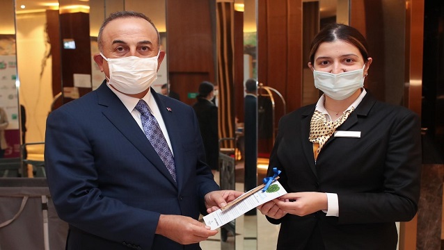 Çavuşoğlu’ndan Hilton Istanbul Maslak ziyareti