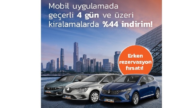 Garenta’dan mobilde %44 erken rezervasyon fırsatı