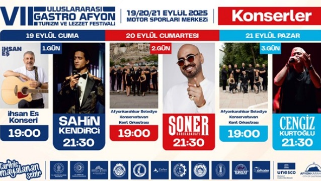Gastro Afyon'da hem lezzet hem de müzik ziyafeti başlıyor