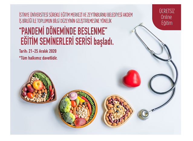 İSÜ’den  “Online beslenme eğitimleri”