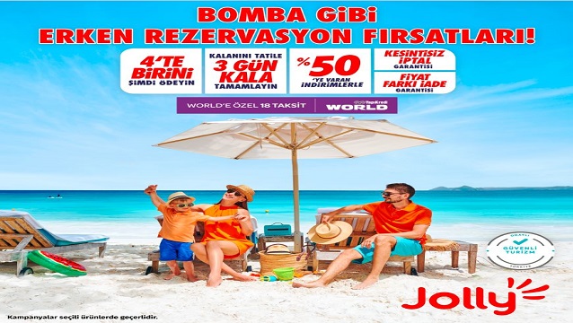 Jolly'de erken yaz rezervasyon fırsatı başladı