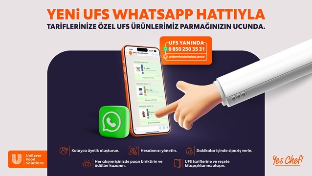 Unilever Food Solutions artık WhatsApp’ta! 